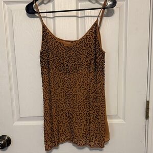 Aratta Tan and Black Camisole Top